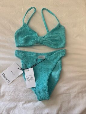 Hunza G Juno Bikini Set in Turquoise